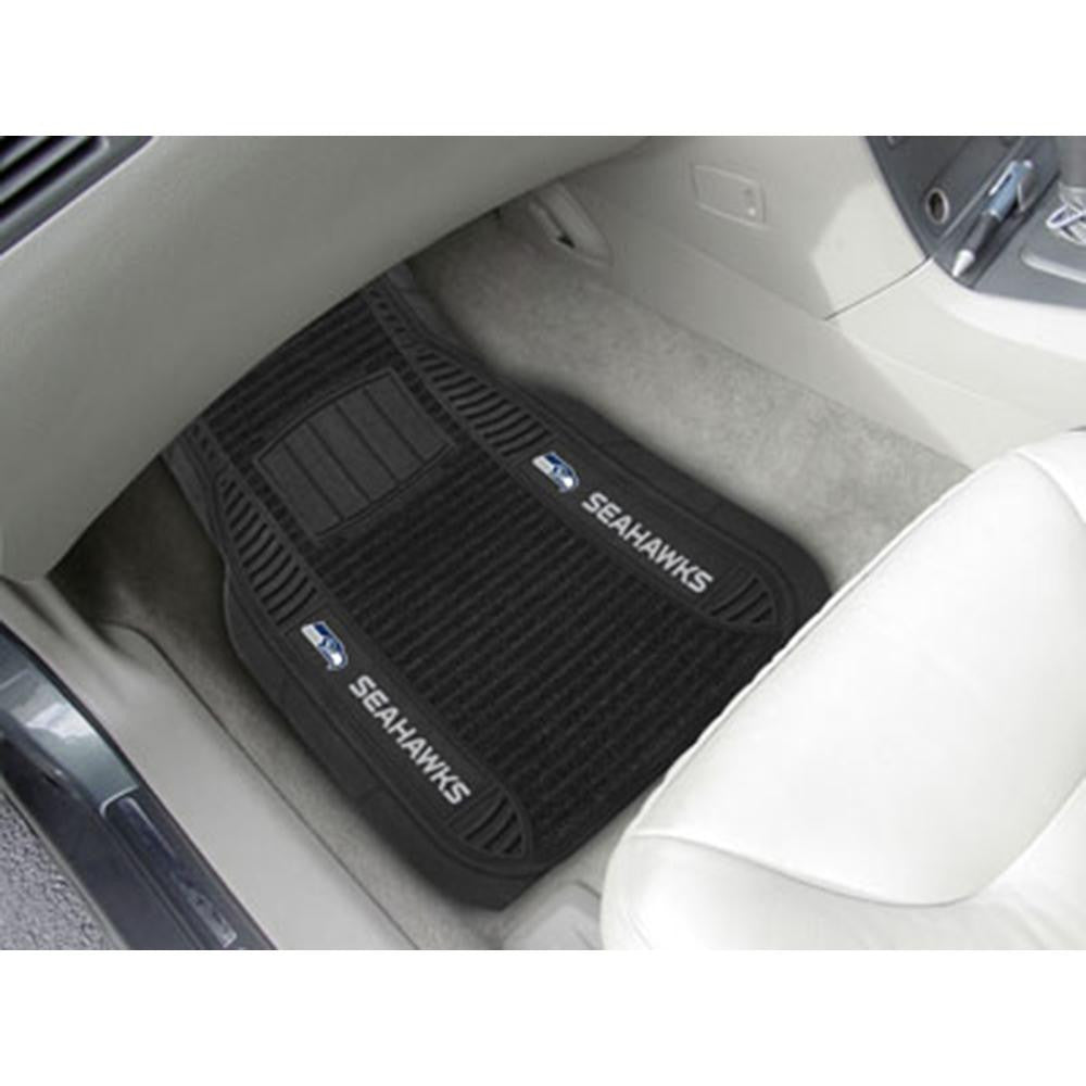 Seattle Seahawks NFL Deluxe 2-Piece Vinyl Car Mats