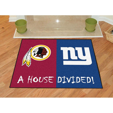 Washington Redskins-New York Giants NFL House Divided NFL All-Star Floor Mat (34x45)