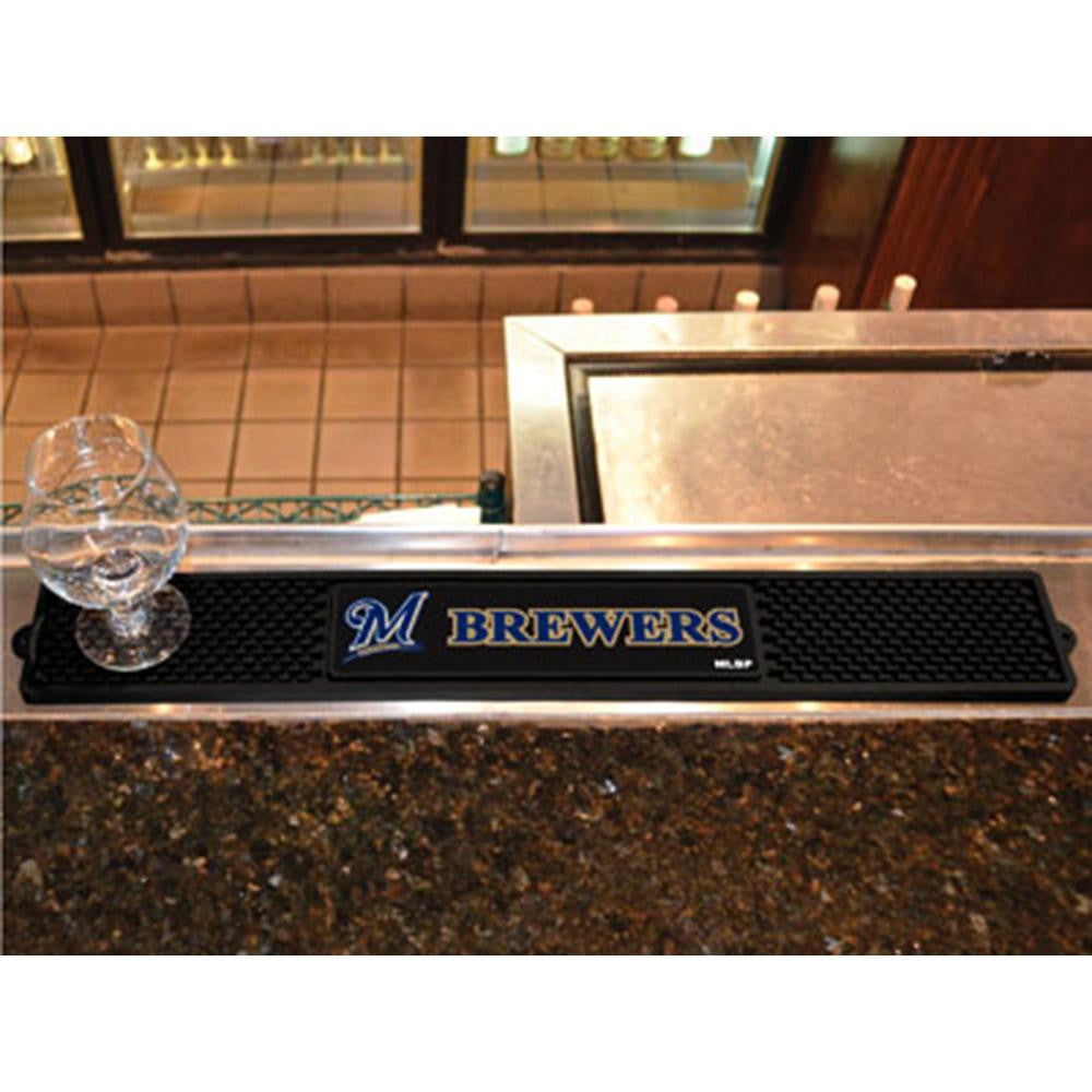 Milwaukee Brewers MLB Drink Mat (3.25in x 24in)