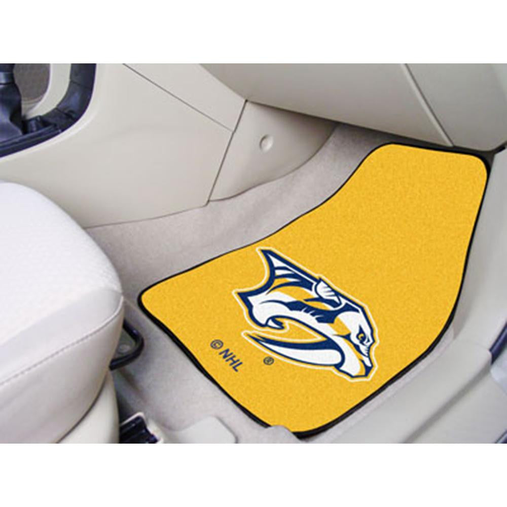 Nashville Predators NHL 2-Piece Printed Carpet Car Mats (18x27)