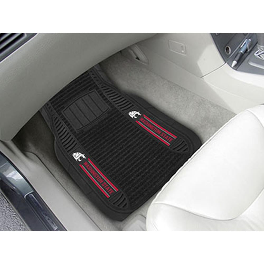 Washington State Cougars NCAA Deluxe 2-Piece Vinyl Car Mats