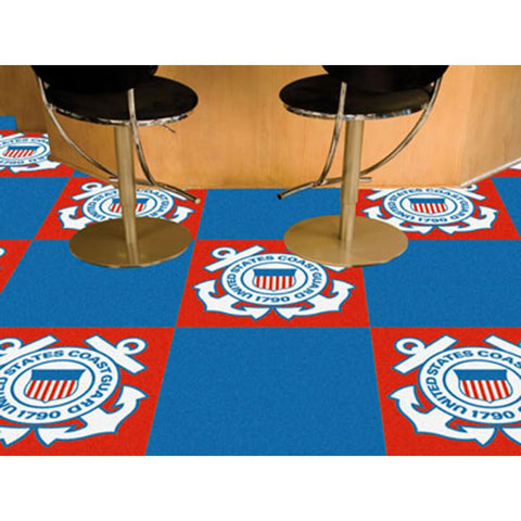 US Coast Guard Armed Forces Team Logo Carpet Tiles