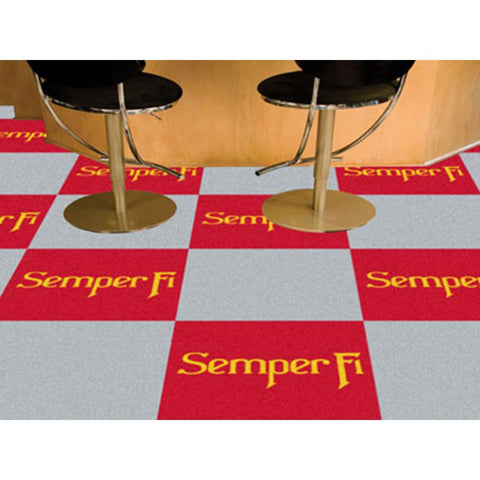 US Marines Armed Forces Team Logo Carpet Tiles