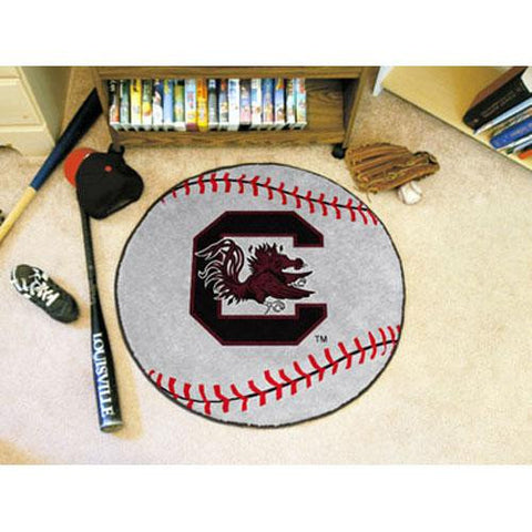 South Carolina Fighting Gamecocks NCAA Baseball Round Floor Mat (29)