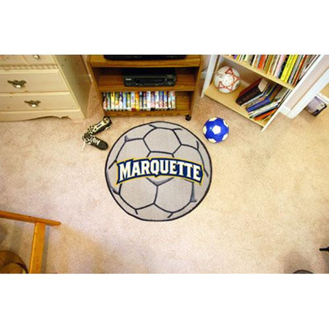 Marquette Golden Eagles NCAA Soccer Ball Round Floor Mat (29)