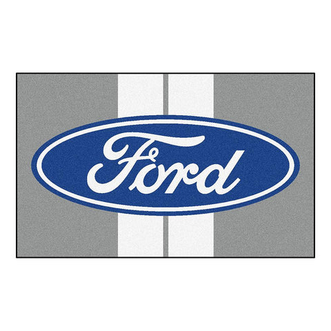 Ford Ford Oval with Stripes  4x6 Rug (46x72)