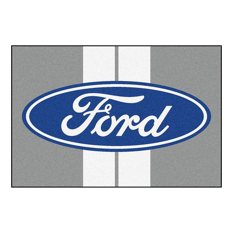 Ford Ford Oval with Stripes  5x8 Rug (60x92)