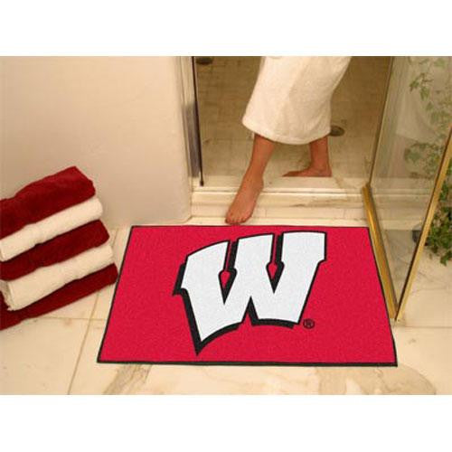 Wisconsin Badgers NCAA All-Star Floor Mat (34x45) W Logo