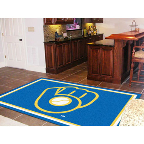 Milwaukee Brewers MLB Floor Rug (5x8')