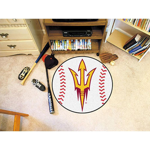 Arizona State Sun Devils NCAA Baseball Round Floor Mat (29)