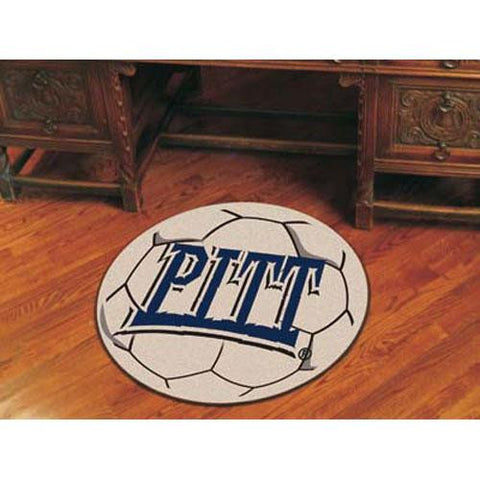 Pittsburgh Panthers NCAA Soccer Ball Round Floor Mat (29)