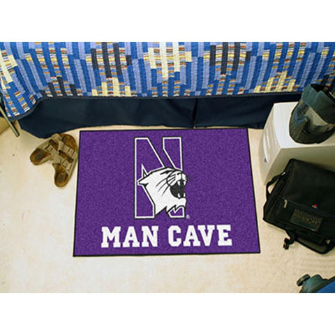 Northwestern Wildcats NCAA Man Cave Starter Floor Mat (20in x 30in)