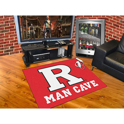 Rutgers Scarlet Knights NCAA Man Cave All-Star Floor Mat (34in x 45in)