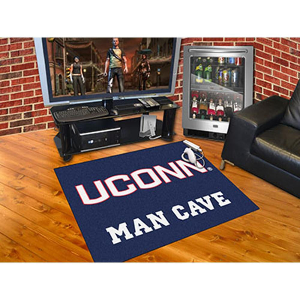 Connecticut Huskies NCAA Man Cave All-Star Floor Mat (34in x 45in)