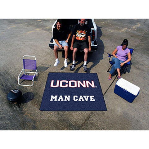 Connecticut Huskies NCAA Man Cave Tailgater Floor Mat (60in x 72in)