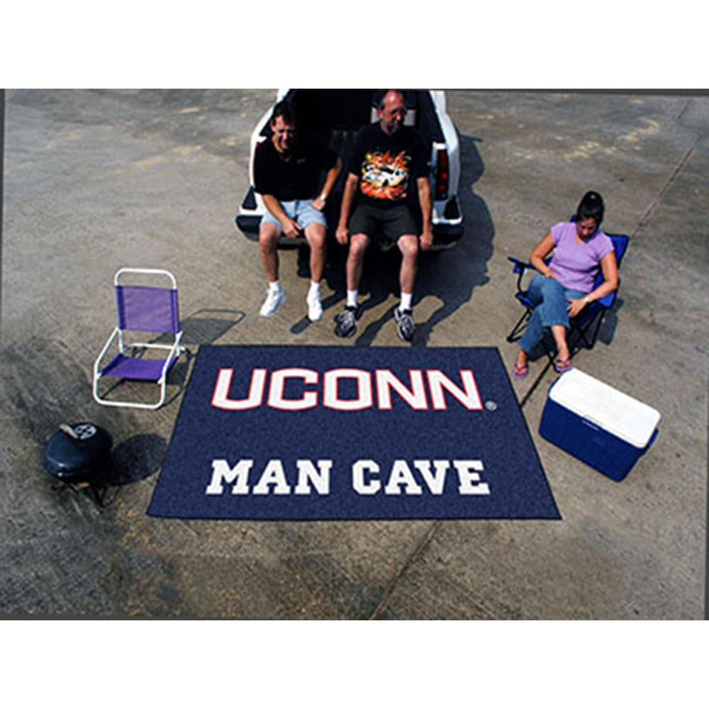 Connecticut Huskies NCAA Man Cave Ulti-Mat Floor Mat (60in x 96in)