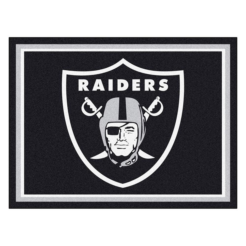 Oakland Raiders NFL 8ft x10ft Area Rug