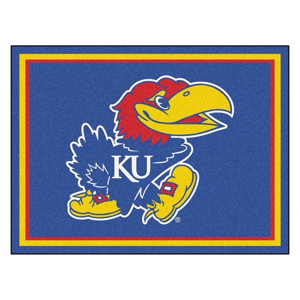 Kansas Jayhawks NCAA 8ft x10ft Area Rug