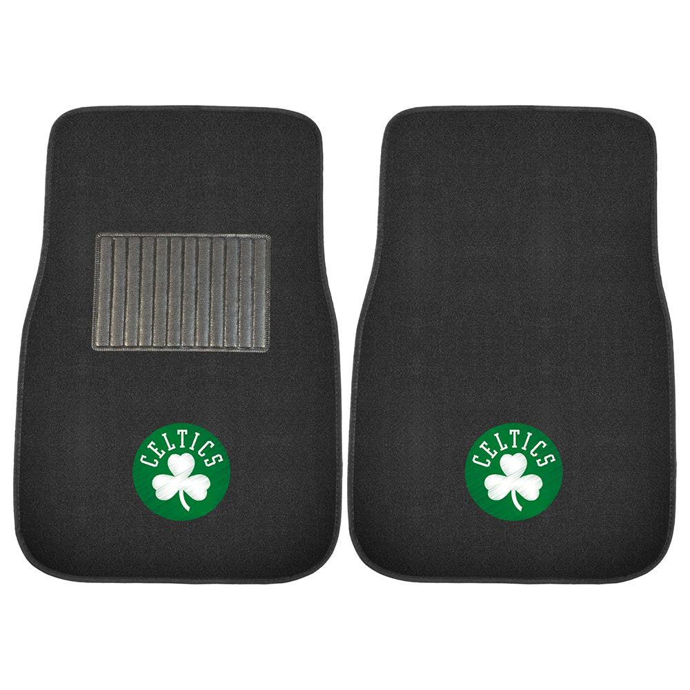 Boston Celtics NBA 2-pc Embroidered Car Mat Set