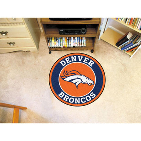 Denver Broncos NFL Round Floor Mat (29)