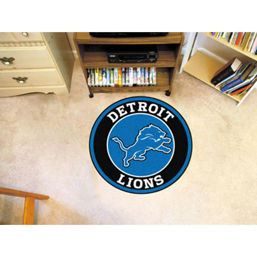 Detroit Lions NFL Round Floor Mat (29)