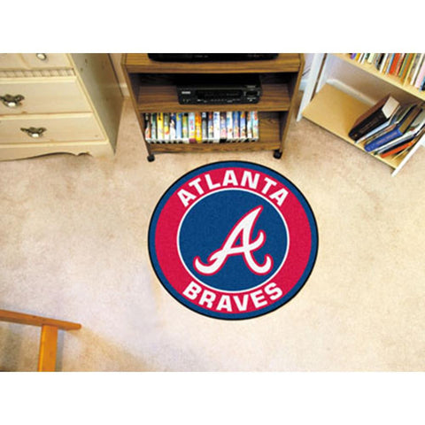 Atlanta Braves MLB Round Floor Mat (29)