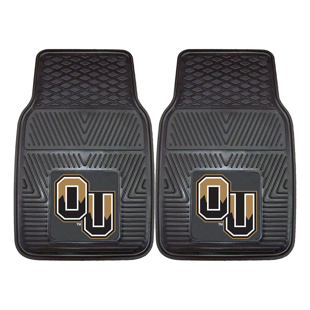 Oakland Golden Grizzles NCAA Heavy Duty 2-Piece Vinyl Car Mats (18x27)