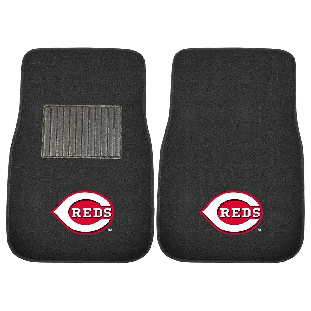 Cincinnati Reds MLB 2-pc Embroidered Car Mat Set