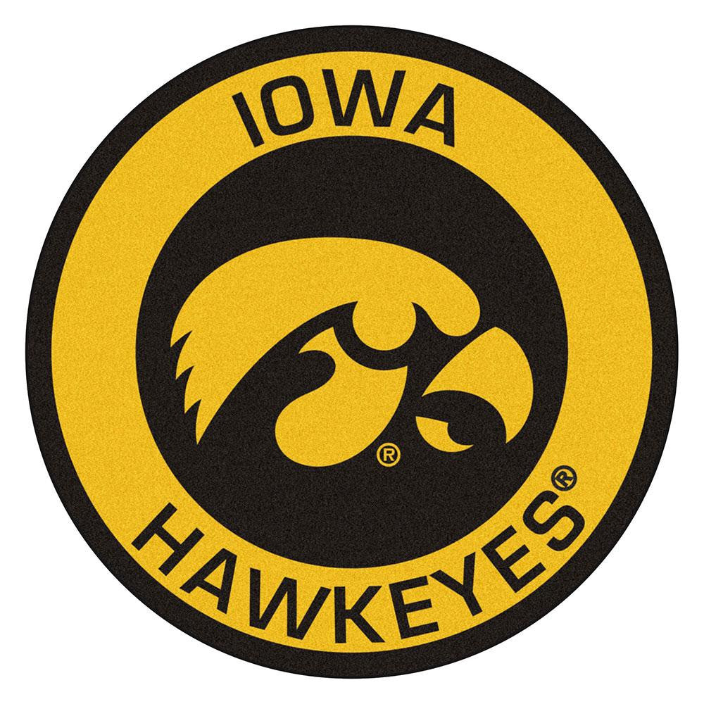 Iowa Hawkeyes NCAA Rounded Floor Mat (29in)