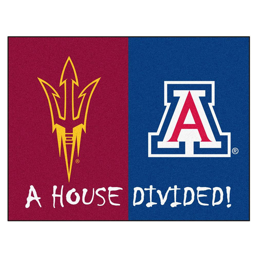 Arizona State - Arizona NCAA House Divided NFL All-Star Floor Mat (34x45)