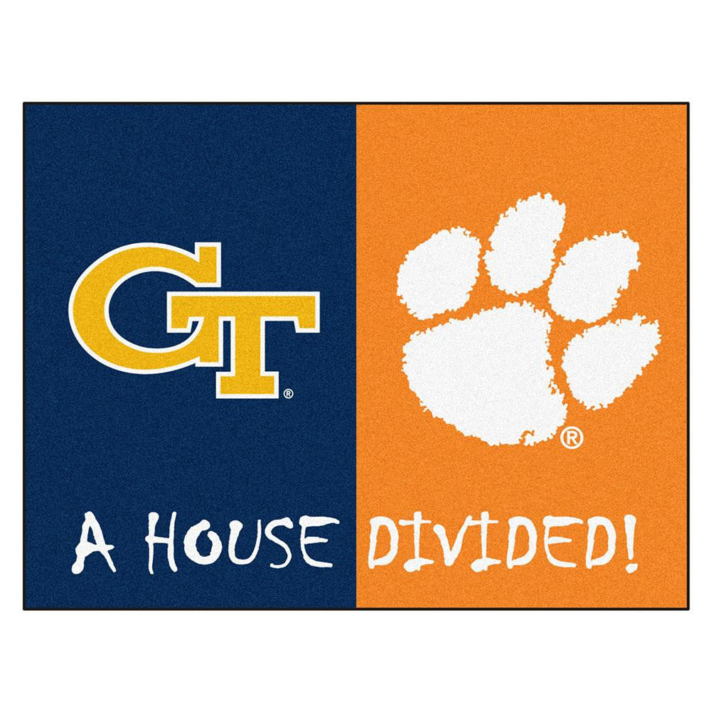 Georgia Tech - Clemson NCAA House Divided NFL All-Star Floor Mat (34x45)