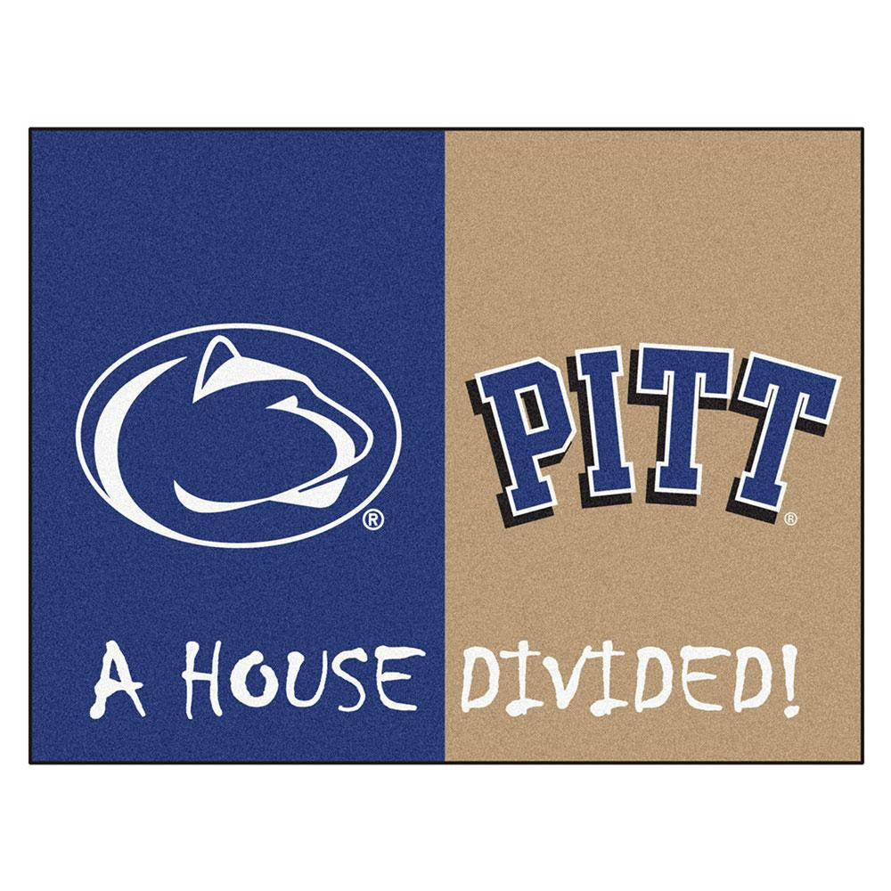 Penn State - Pittsburgh NCAA House Divided NFL All-Star Floor Mat (34x45)