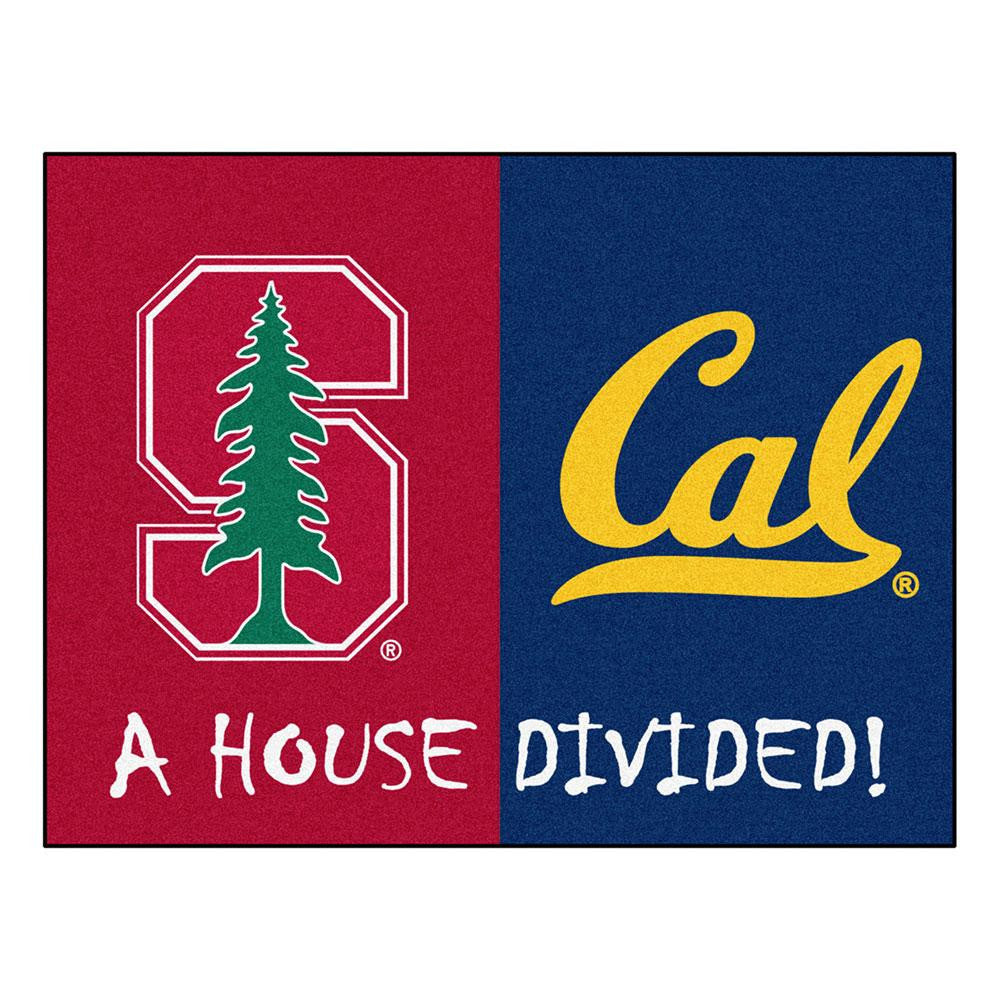 House Divided: Stanford - UC-Berkeley NCAA House Divided NFL All-Star Floor Mat (34x45)