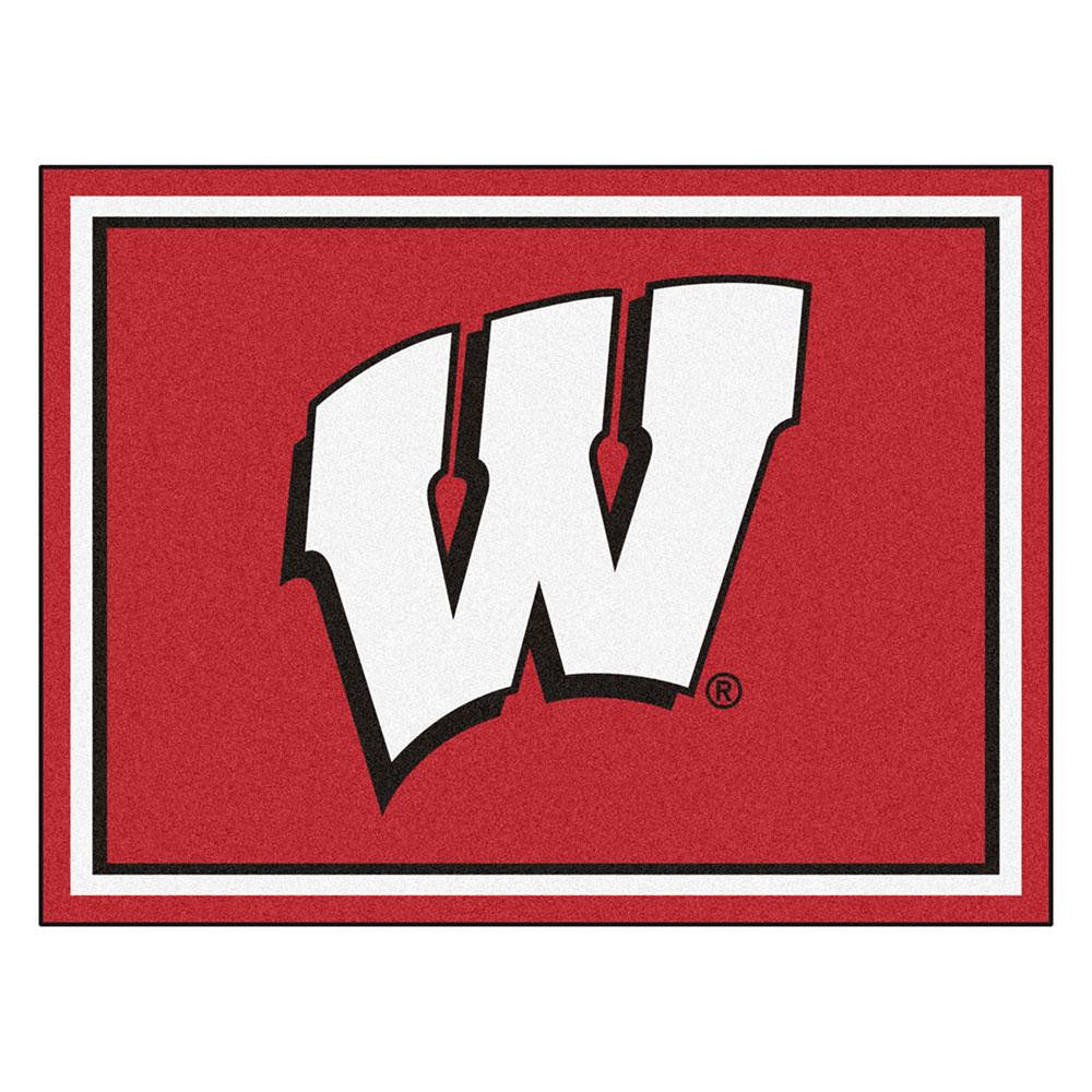 Wisconsin Badgers NCAA 8ft x10ft Area Rug