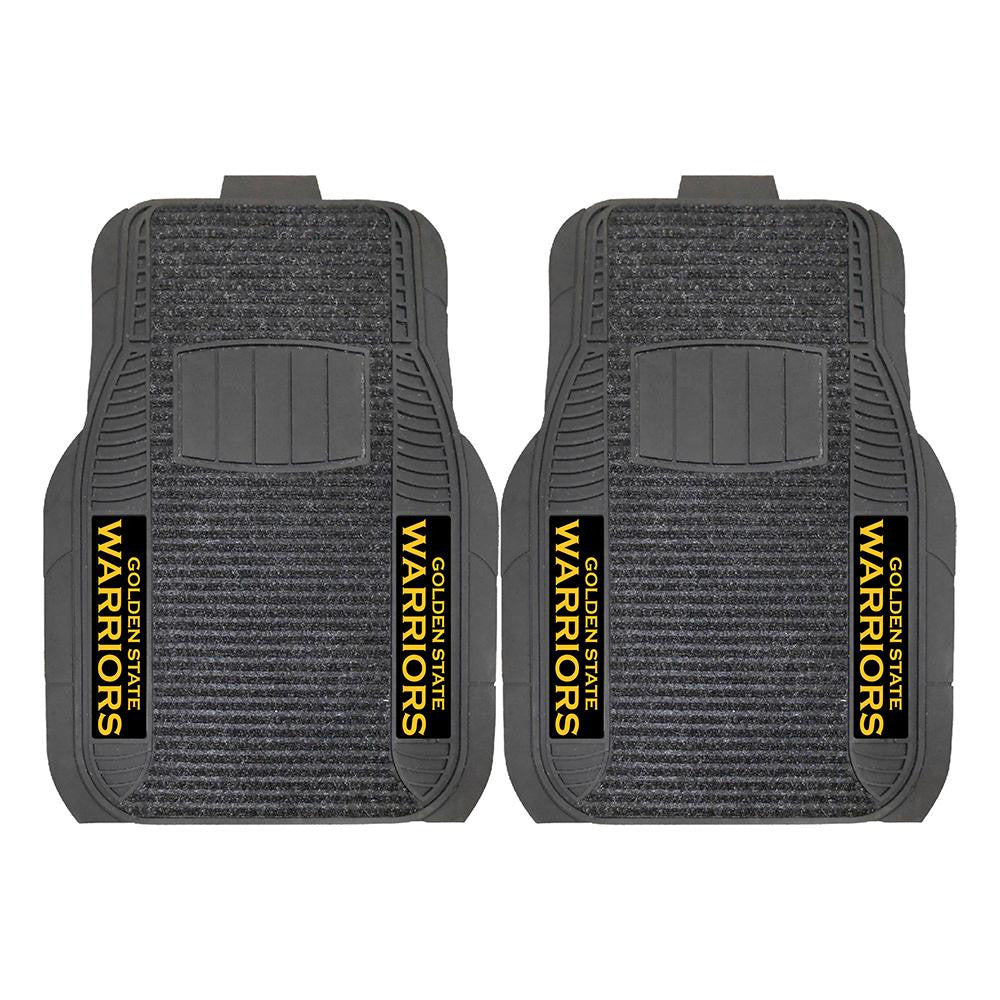 Golden State Warriors NBA Deluxe 2-Piece Vinyl Car Mats