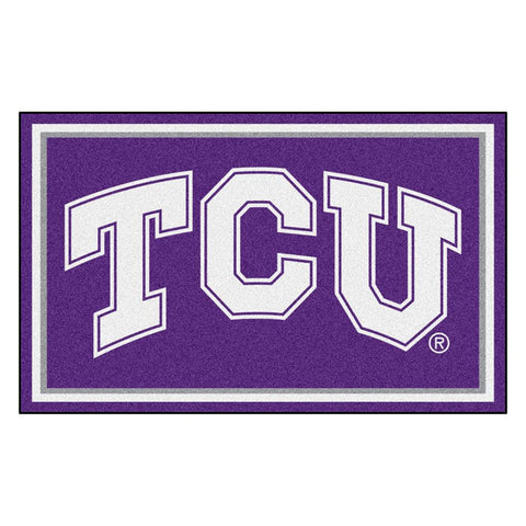 Texas Christian Horned Frogs NCAA 4x6 Rug (46x72)