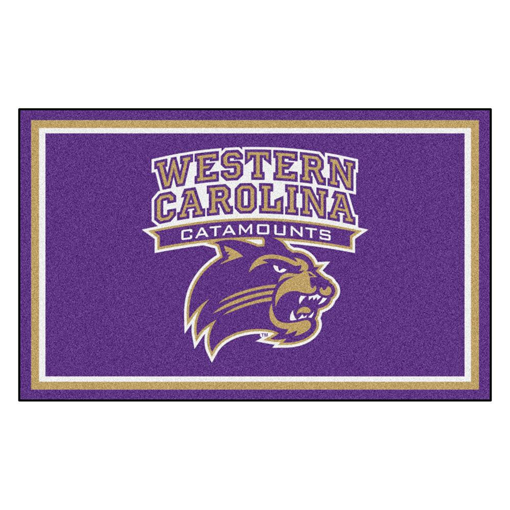 Western Carolina Catamounts NCAA 4x6 Rug (46x72)