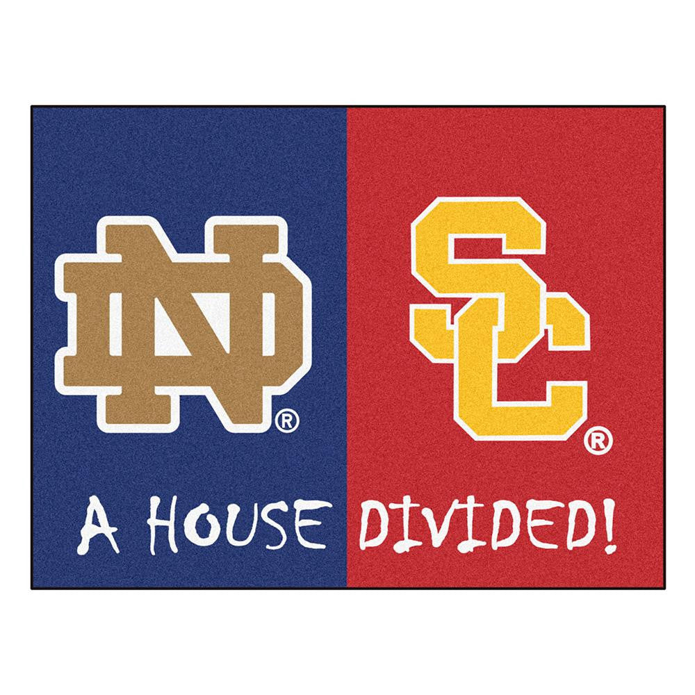 Notre Dame Fighting Irish-Cal Golden Bears NCAA House Divided All-Star Floor Mat (34x45)