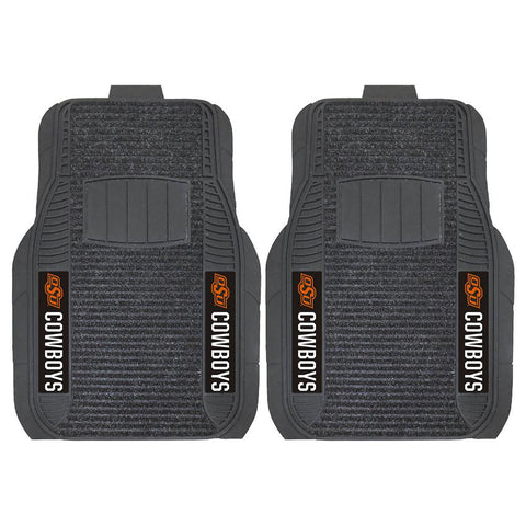 Oklahoma State Cowboys NCAA Deluxe 2-Piece Vinyl Car Mats