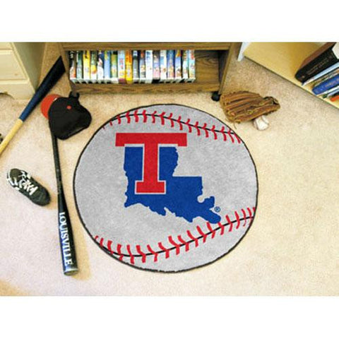 Louisiana Tech Bulldogs NCAA Baseball Round Floor Mat (29)