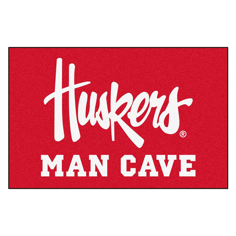 Nebraska Cornhuskers NCAA Man Cave Starter Floor Mat (20in x 30in)