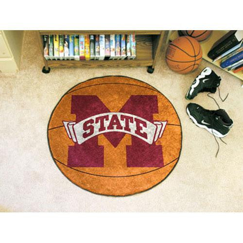 Mississippi State Bulldogs NCAA Basketball Round Floor Mat (29)