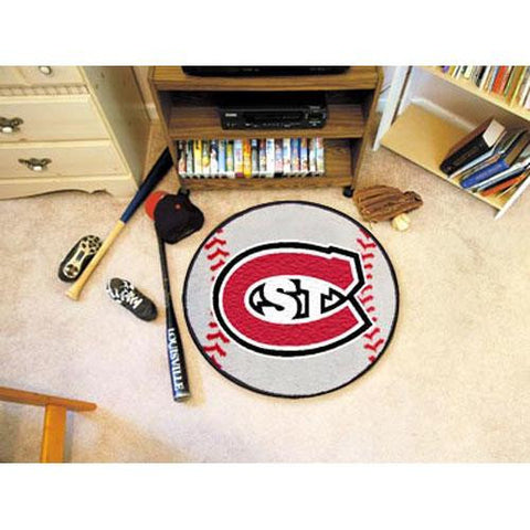 Saint Cloud State Huskies NCAA Baseball Round Floor Mat (29)