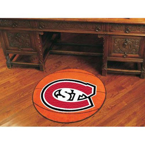 Saint Cloud State Huskies NCAA Basketball Round Floor Mat (29)