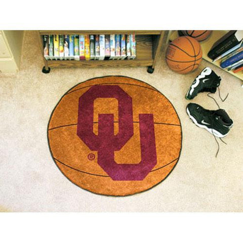 Oklahoma Sooners NCAA Basketball Round Floor Mat (29)