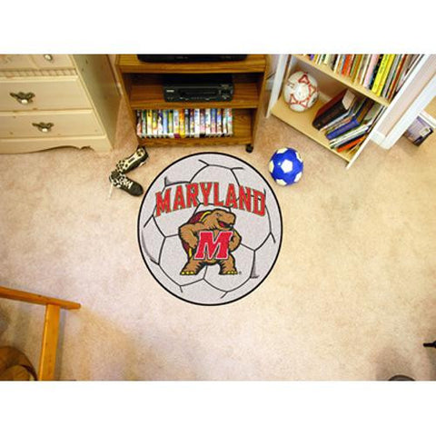 Maryland Terps NCAA Soccer Ball Round Floor Mat (29)