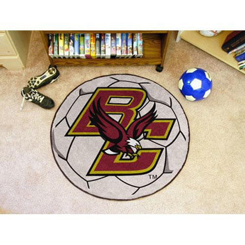 Boston College Golden Eagles NCAA Soccer Ball Round Floor Mat (29)