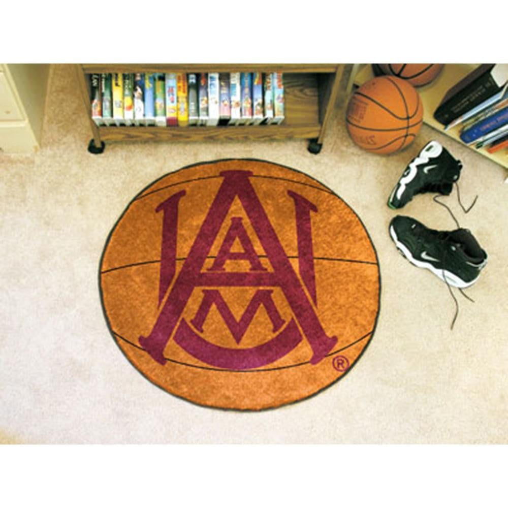 Alabama A&M Bulldogs NCAA Basketball Round Floor Mat (29)