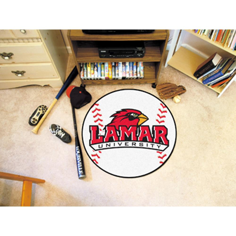 Lamar Cardinals NCAA Baseball Round Floor Mat (29)