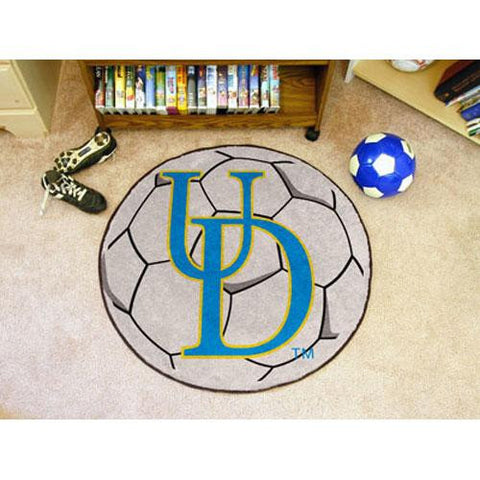 Delaware Fightin Blue Hens NCAA Soccer Ball Round Floor Mat (29)